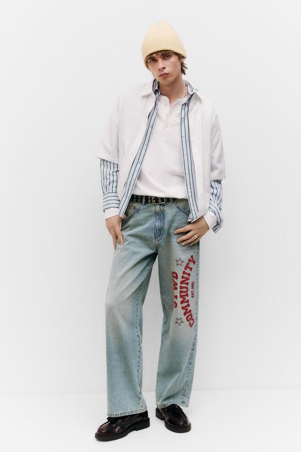 STWD Community geniş paça jean - 1