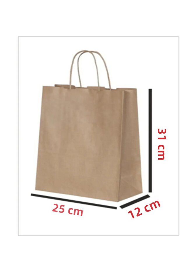 Kraft Bag 25X12X31 cm (1000 Pieces) (Paper Bag)