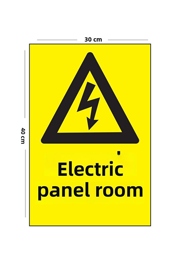Metal Electric Sign Room 30cm X 40cm A3 Size Warning Sign Directional Sign