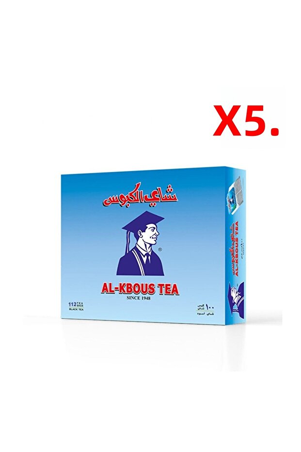 Al-kbous Black Tea - 100 Pieces Bag X5 Pack