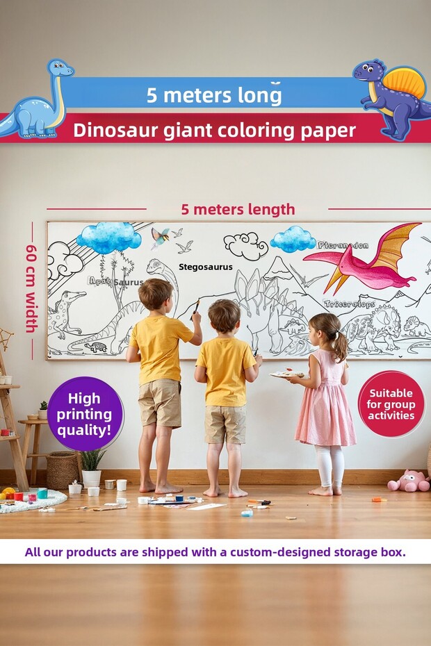Dinosaur Painting Paper