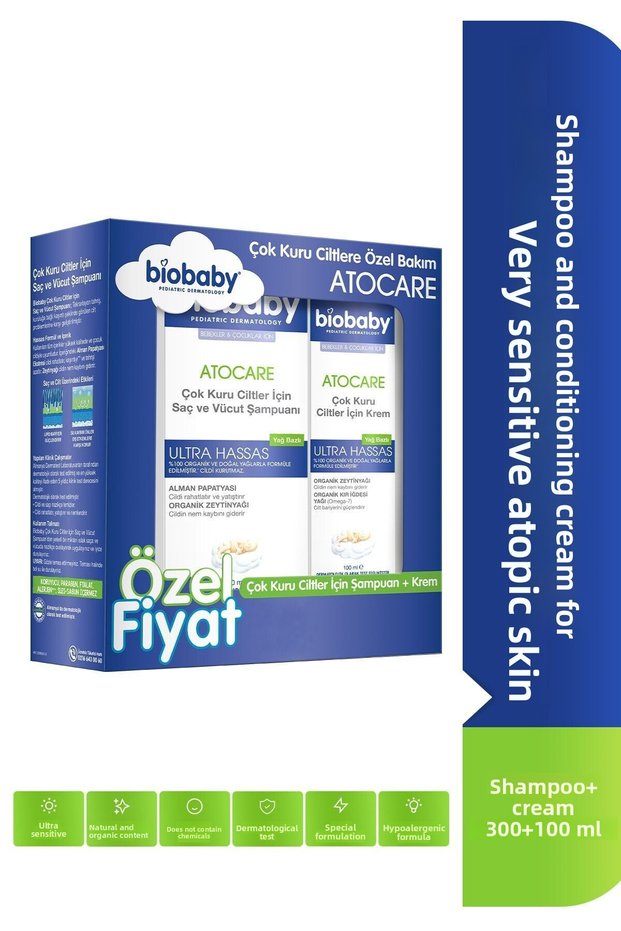 Atocare Shampoo for Very Dry and Atopy-Prone Skin 300 ml + Cream 100 ml – Advantageous Care