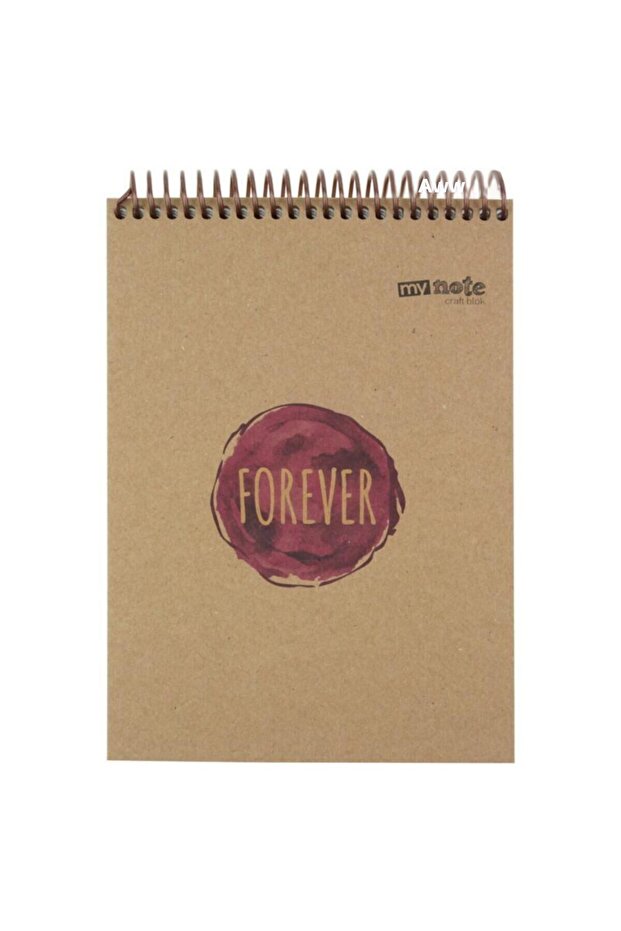 Kraft Notepad A5 100 Sheets Checkered Notebook Uc37031-K / - 1