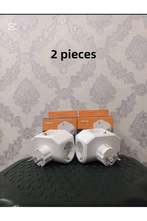 Viko Yonca Plus Triple Group Plug Socket, Grounded White 2 Pieces