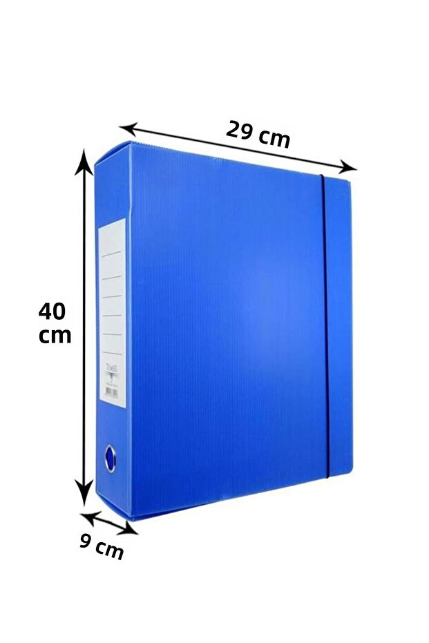 صندوق الأرشيف والمشروعات 29x40x9 سم أزرق 5 قطع