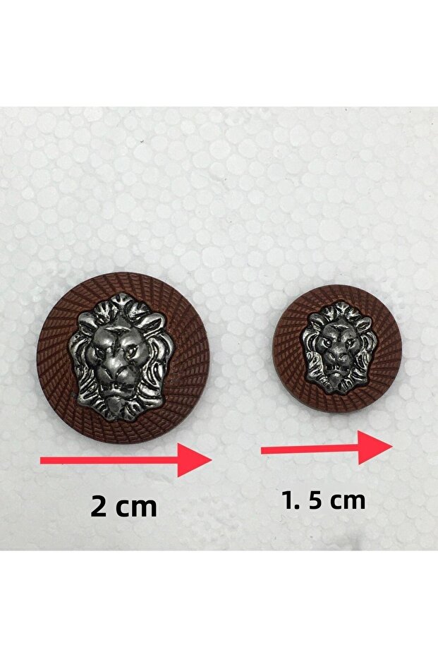Blazer Jacket Button Set Lion Model Tan - 8