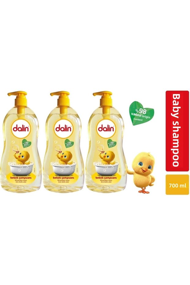 Classic Baby Shampoo - 700ml with Pump, Set of 3