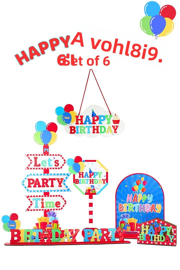 Happy Birthday Party Set Birthday Party Set Birthday Background Birthday Ornaments
