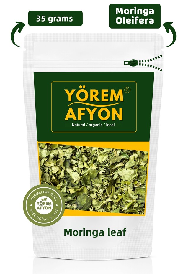 Yörem Opium: Miraculous Healing from Ancient Traditions to the Present Day - Moringa Leaf {Moringa Oleifera} | 35Gr.