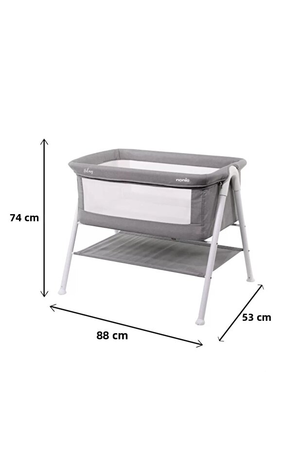 Co-sleeper bed, Hillary, Grey - 3