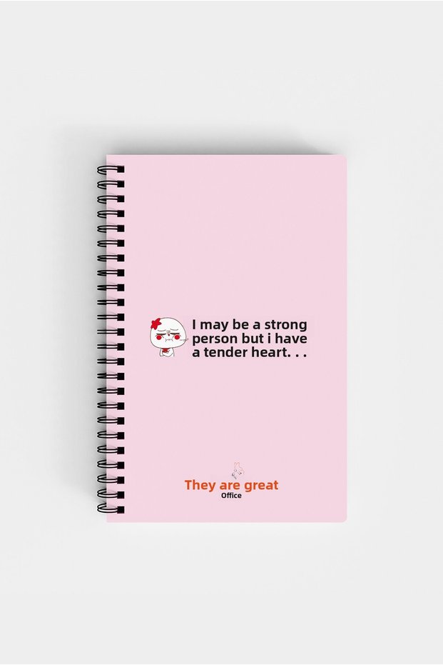 I Can Be A Strong Person But My Heart Is Delicate Themed 14*19 Lined Notebook