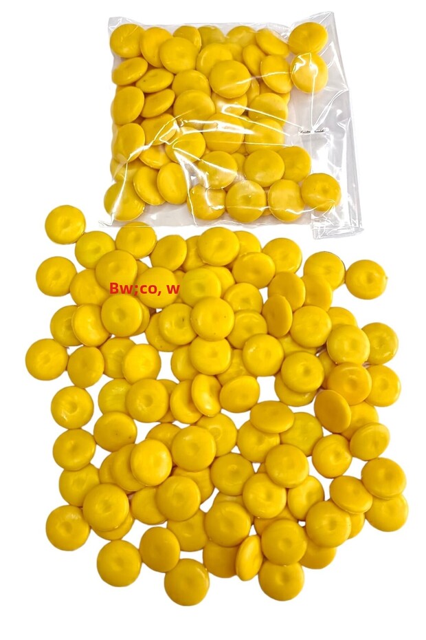 Plastic Game Bow Stone Go Game-Mangala Game Stone and Box Game Stones 240 Pieces Yellow