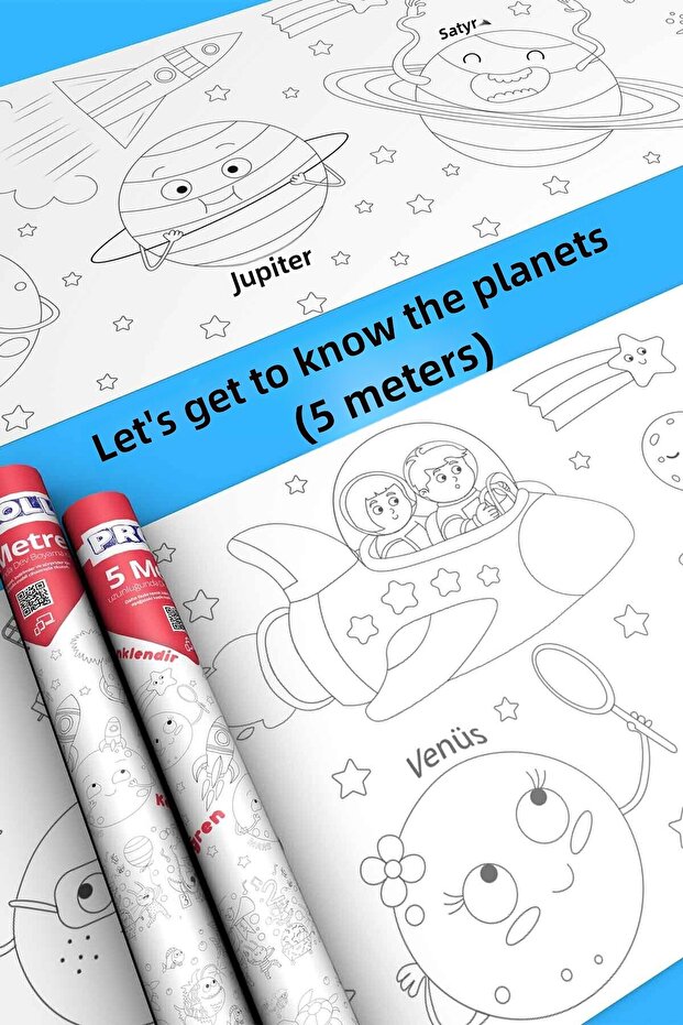Planets Giant Coloring Paper - 4