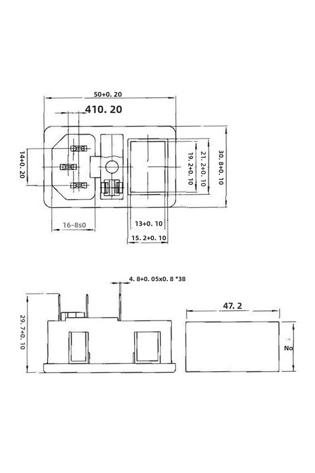 مع صمام أمان 10 أمبير! مفتاح هزاز أحمر منصهر بمقبس طاقة بمدخل IEC320 C14 موصل مفتاح صمام أمان قابس C... - 6