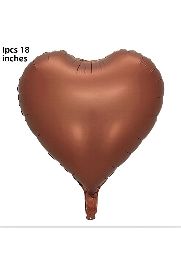 Satin Caramel Heart Foil Balloon 40 Cm 1 Piece