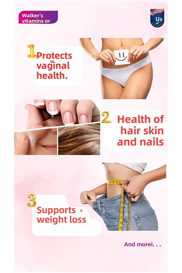 Walker`S 100% Pure and Natural Double Hydrolyzed Collagen with Ceramide, Elastin, Cranberry (4 Box) - 5
