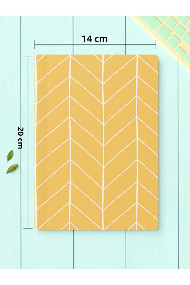 Unlined Notebook Set, 2 Pieces Geometric Patterned Notebook, Notepad, Memory Book, 64 Pages Medium Size - 4