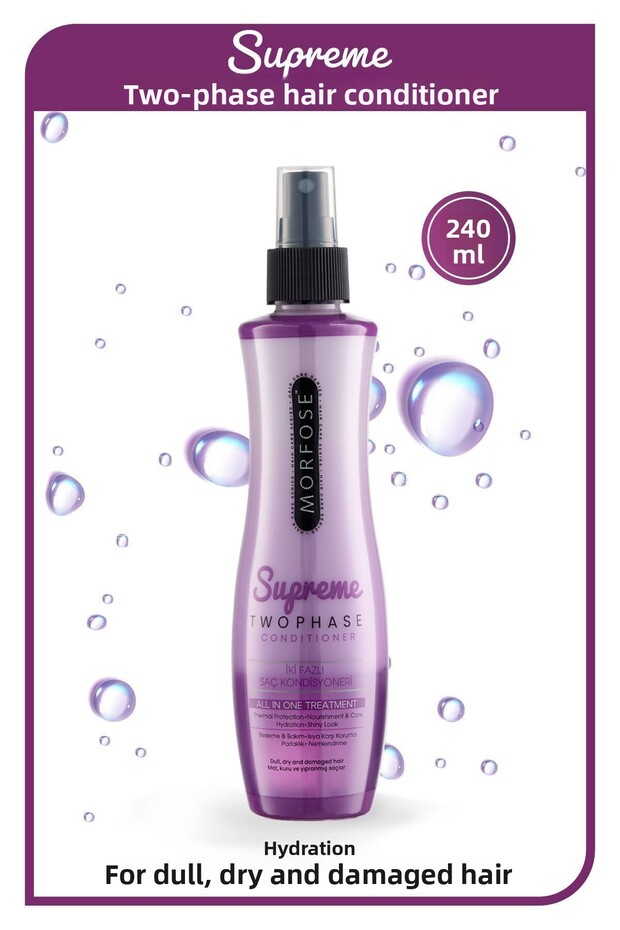 Mat Dry and Damaged Hair Dual Phase Supreme Blow Dry Water 240 ml