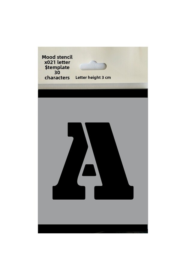 Stencil Letter Painting Template X021 Letter Height 3 cm