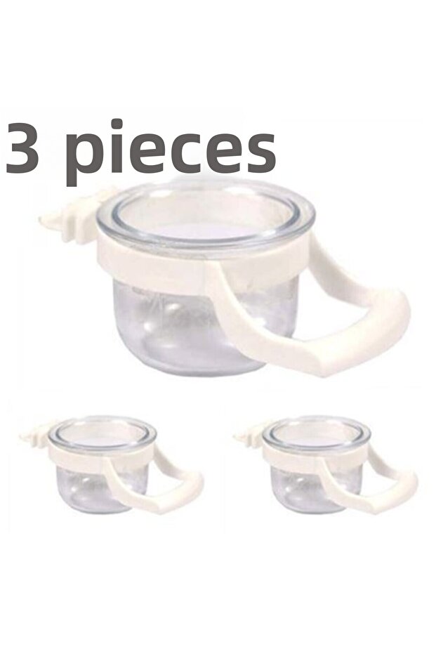 3 Pieces Crystal Clamped Food T-Shirt 4 X: 3.5 Cm