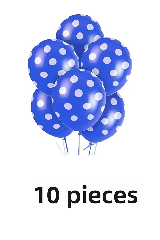 10 بالونات زرقاء متوافقة مع الهيليوم مقاس 12 بوصة