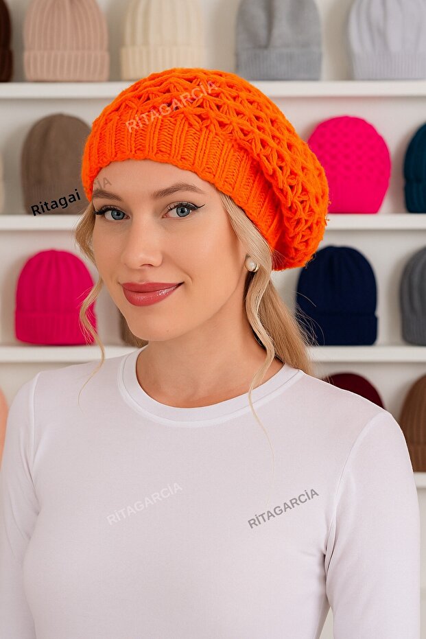 Double Layer Women's Painter Beret - 2