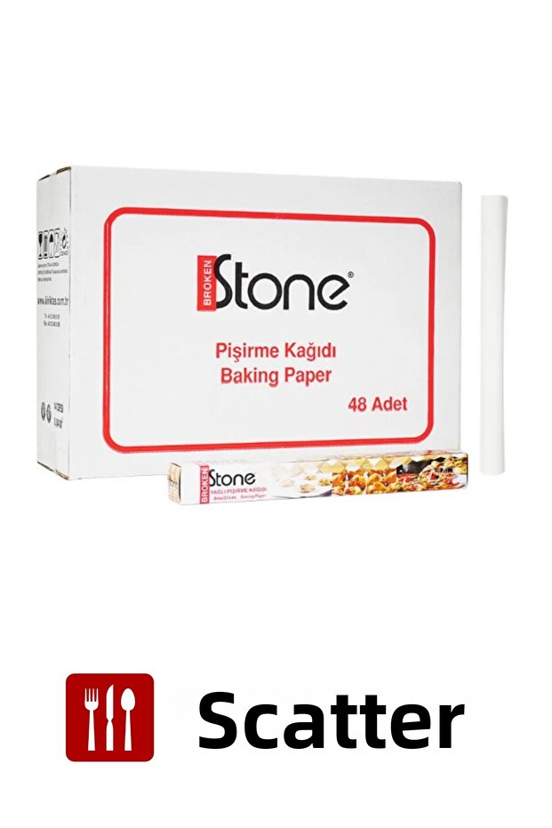 Baking Paper Boxed 37 cm X 8m Easy to Use in the Kitchen Baking Paper (Pack of 48) "384 Meters"