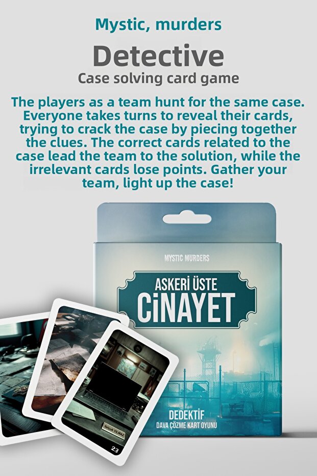 Mystic Murders Detective Card Game - Murder on Military Base