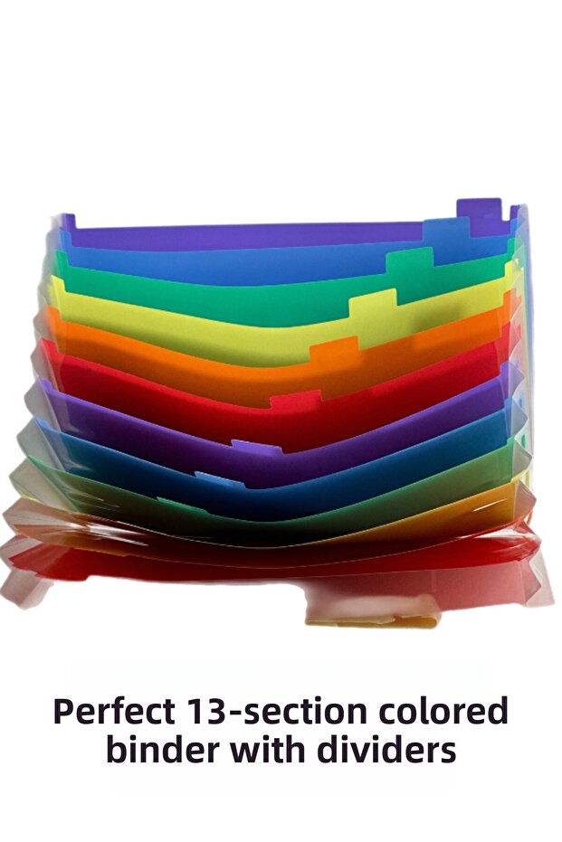 13 SECTIONS COLORED SPLITTER BELLOW FILE - 5
