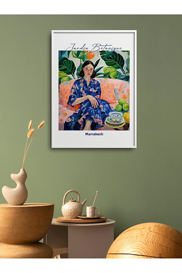Single Framed Woman Painting Modern Art Poster Painting Tk/199