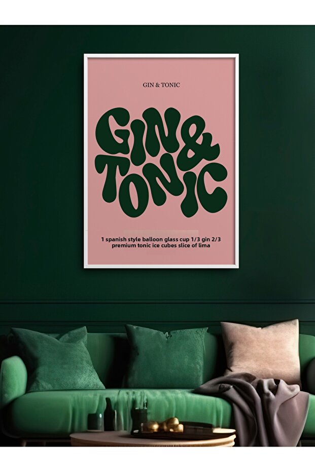 لوحة مفردة مطبوعة بإطار من Gin&Tonic TK/331