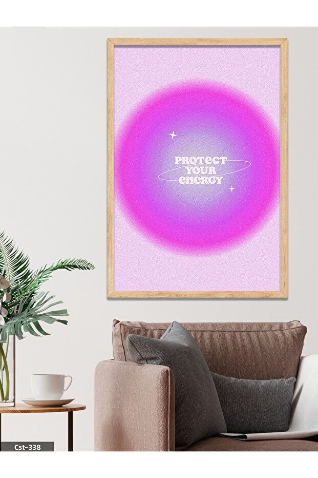 Protect Your Energy, Protect Your Energy - Single Piece Wooden Framed Painting