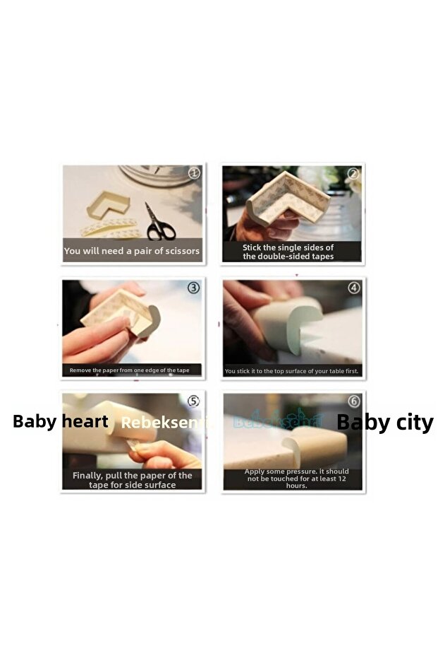 Rubber Corner Protector 4-Pack (Brown) - 5