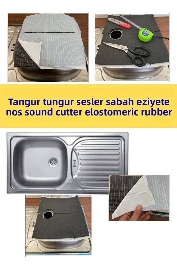 Stop the Noise - Sound Insulation Sheet for under the Sink 30X15Cm= 2 Pieces