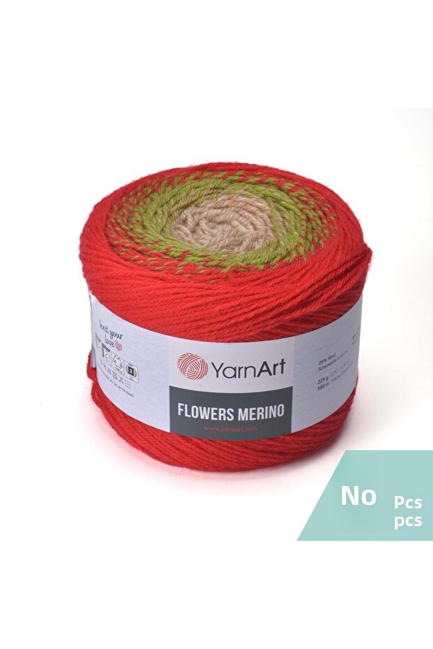 Flowers Merino Knitting Yarn - 567 - Pack of 2
