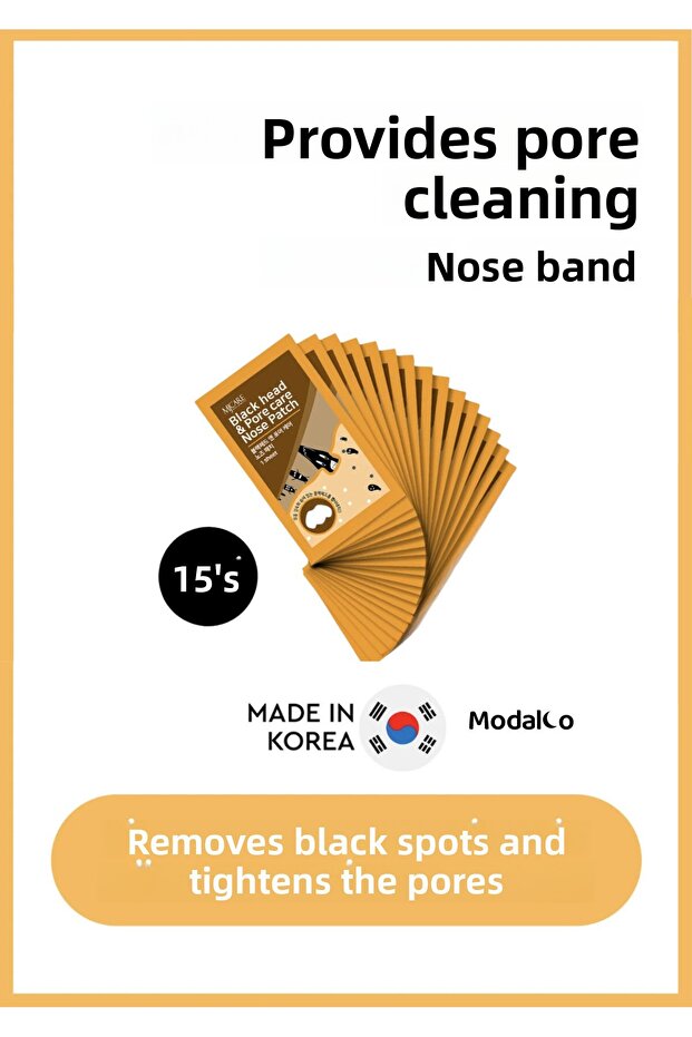 Nose Patch - Cleansing Nasal Strips for Blackheads and Pores, Pack of 15