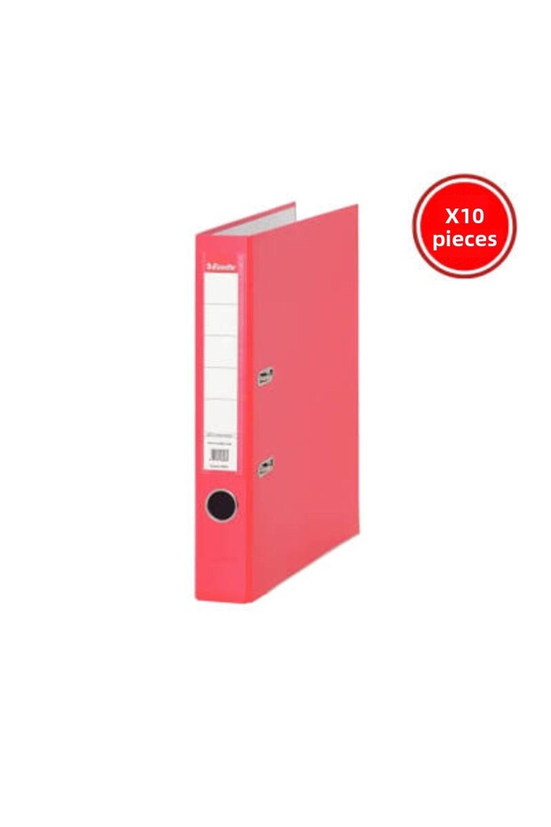 Eseelte Office Folder, 10 Pieces, Economical Narrow, Red