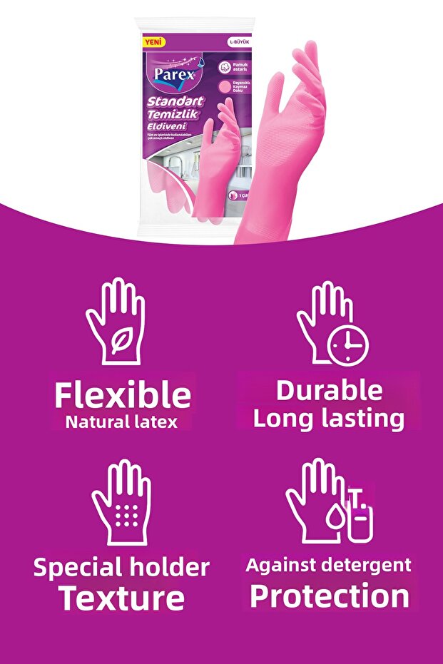 Standard Gloves Large Size Triple Set - 4