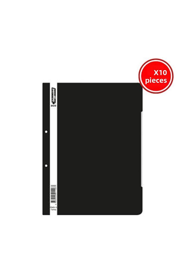 Ring Binder, 10 Pieces, Pack of 50, 180 A4 Capacity, Black