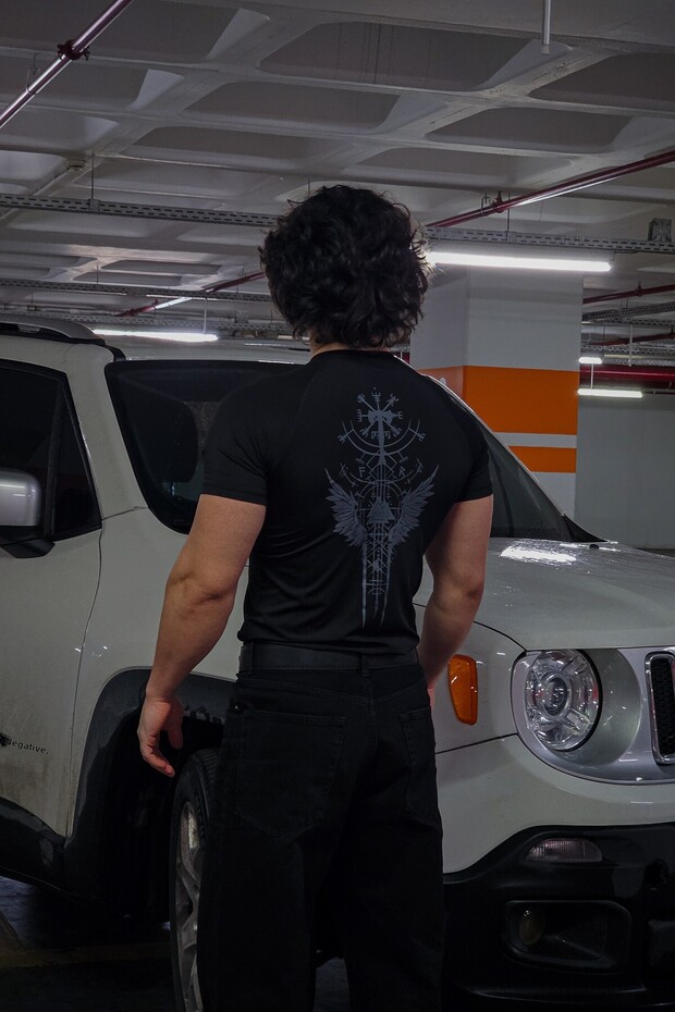 Tričko Valhalla - Compression (ČIERNA) - 2