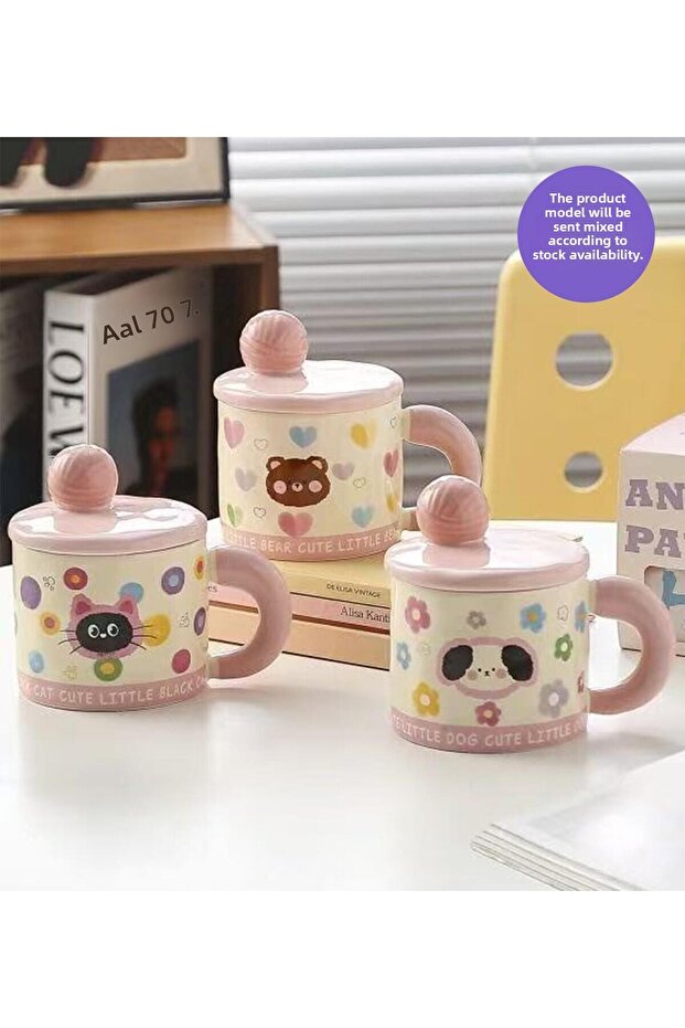 كوب سيراميك لطيف بتصميم مخلب - 1