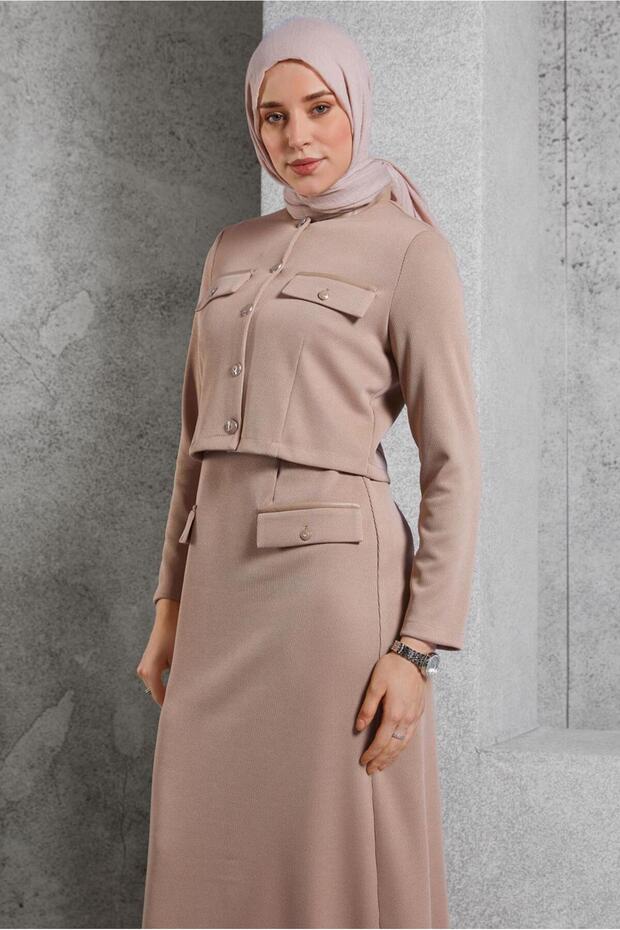 CEKETLİ ELBİSELİ TAKIM 45256 - 2