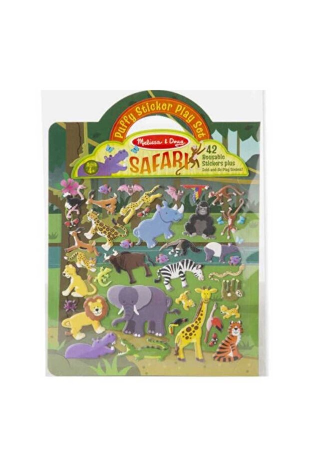 Melissa&Doug Embossed Snap-On Sticker Set - Safari Md009106