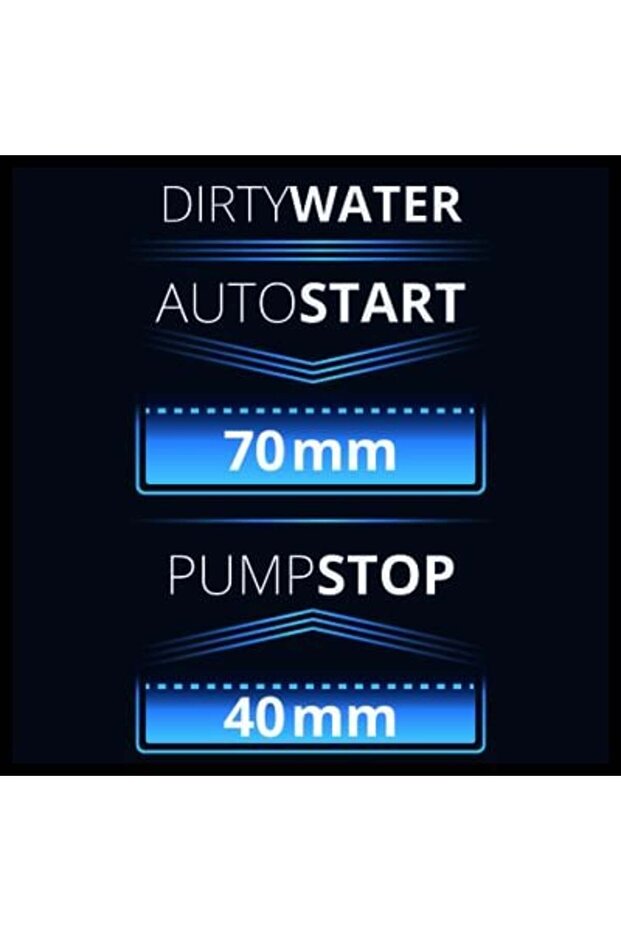 GE-DP 6935 A ECO Kirli Su Drenaj Dalgıç Pompa - Kademe Ayarlı Seviye Sensörü 9mss 17,5m³/h - 3