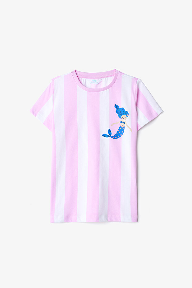 Kız Çocuk Shells Pamuklu 2li Çok Renkli Pijama Takımı - 6