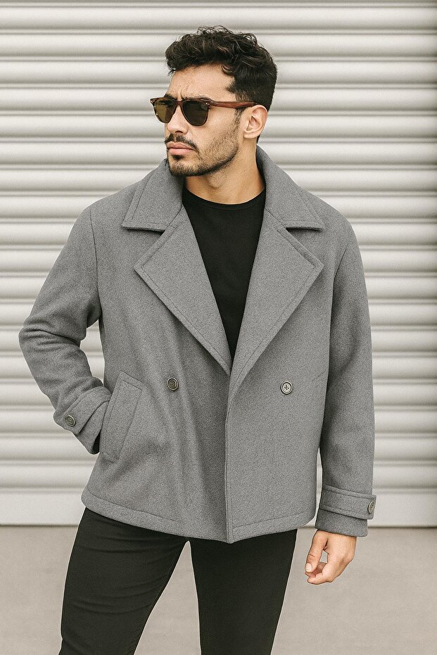 Men's Oversize Double-Breasted Cashmere Coat
