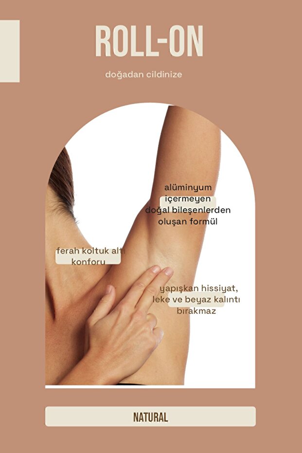 Ter Kokusu Önleyici ,beyazlatıcı & Leke Bırakmayan Doğal Roll-on 50 ml - 4