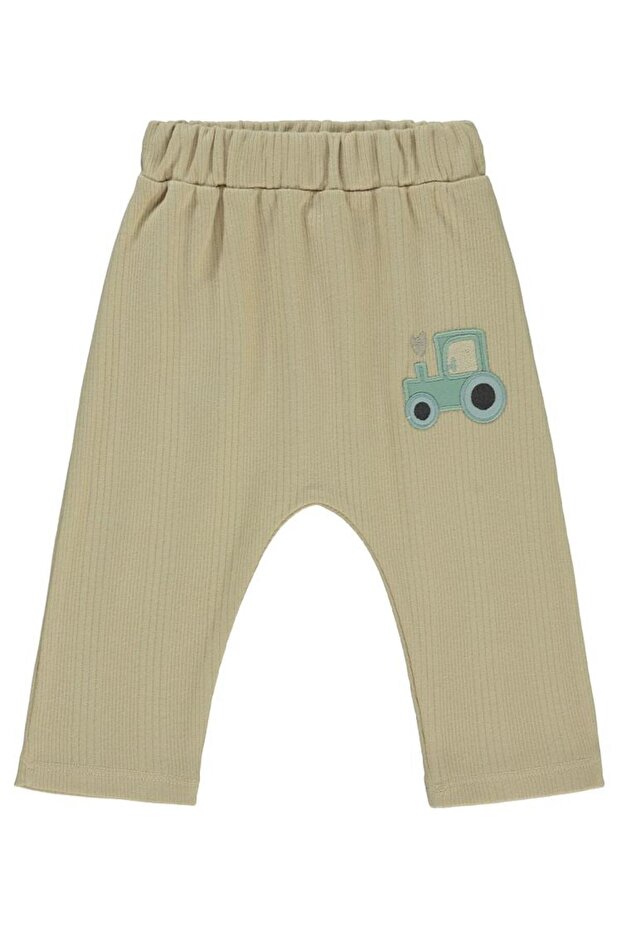 Car Applique 6-18 Months Single Bottom Baby - Brown 9-12 Months