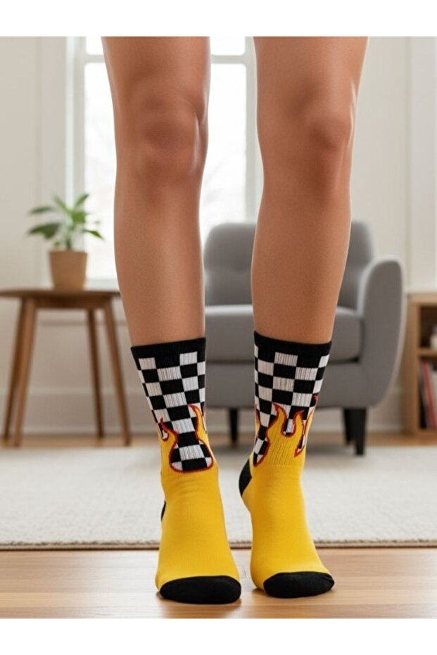 Alevli̇ Design Tennis Socks