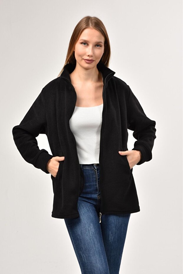 Zippered Fleece Coat